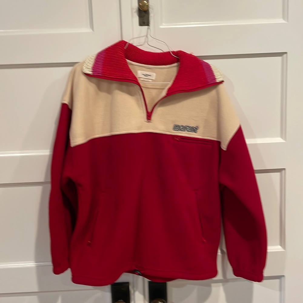 Isabel Etoile, Marant, European size 38=L, hot pink stripe  in collar.